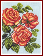 "Желтые розы"-1315 канва с рисунком