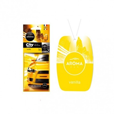 AROMA CAR Ароматизатор картонный CITY Vanilla
