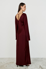 Платье макси с завязками на спине