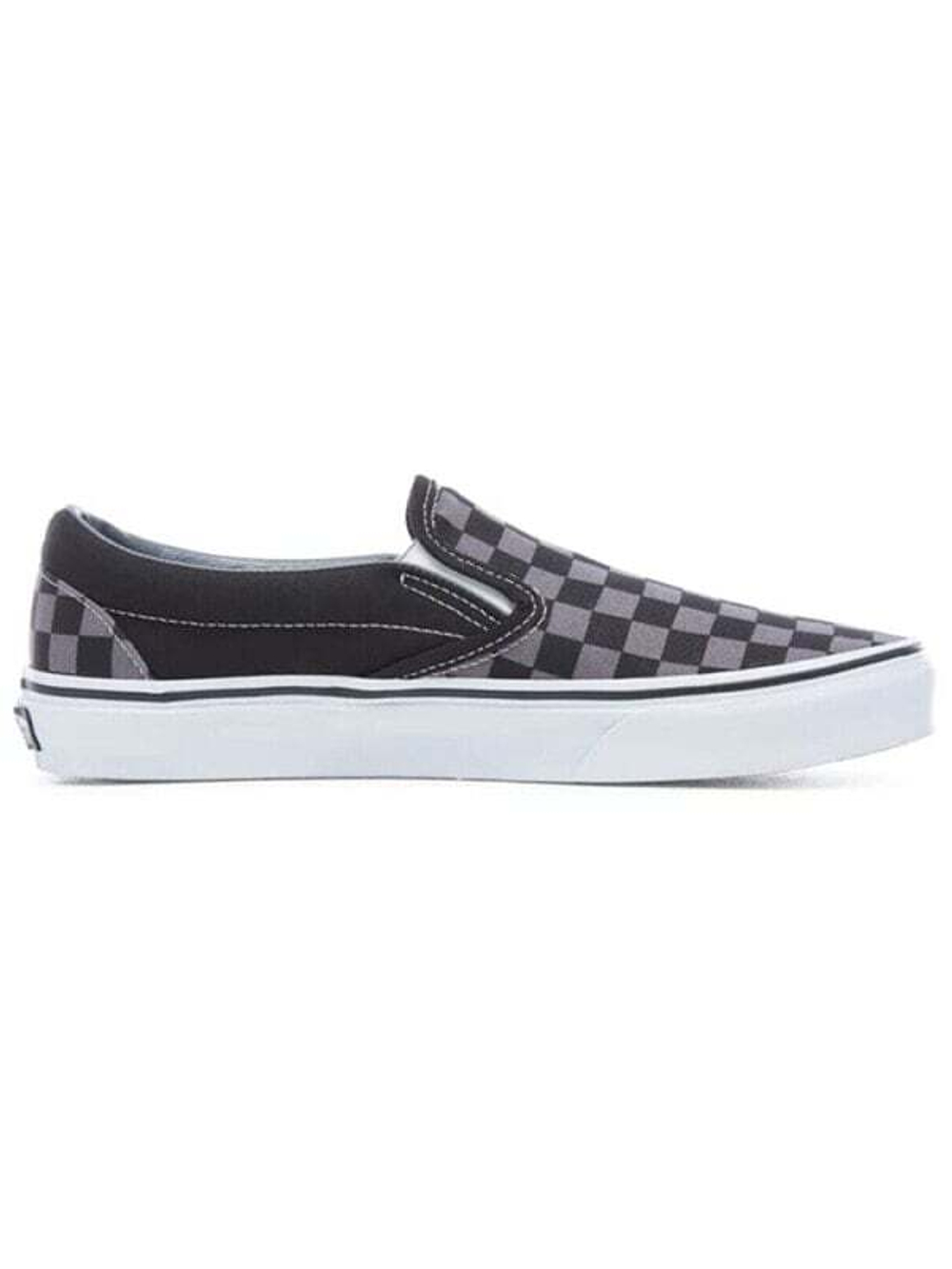Кроссовки Vans Classic Slip On Checkerboard Black Grey