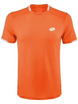 Мужская теннисная футболка Lotto Top Ten Tee PL - red orange