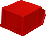 Ящик сплошной 290×230×150 мм, объем 10.01 л., арт.: 7962, красный, код: 00566