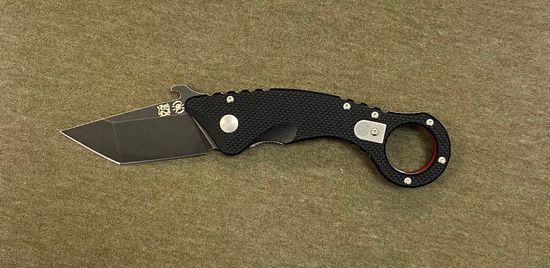 Складной нож -танто керамбит Spartan Blades RONIN SHOTO SB/SF9BK c клинком из стали CTS-XHP, рукоять G10