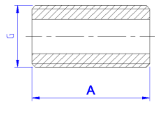 Ниппель Valtec 1/2" НР с наружной резьбой под сгонный ключ латунный никелированный VTr.651.N.0004