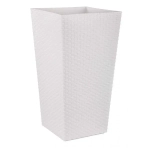 Кашпо напольное Ротанг (325х610мм) (белый) (комплект 5 шт)