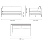 2 местный прямой правый ENZA HOME PARMA EH72550