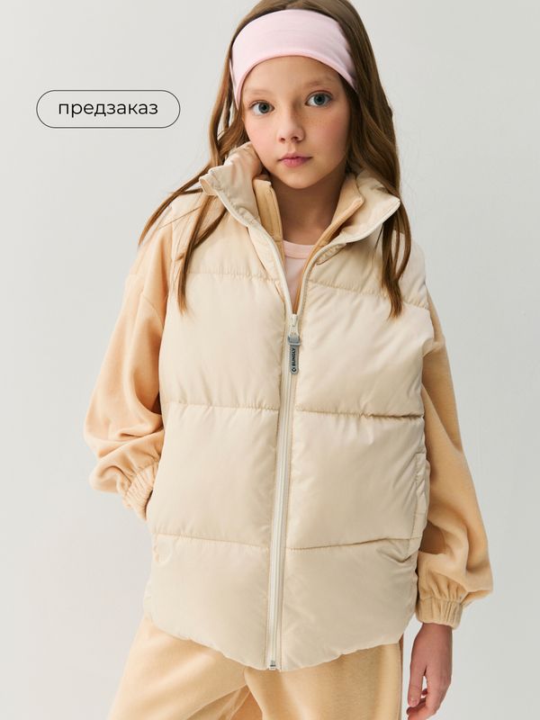 Жилет стеганый на молнии 