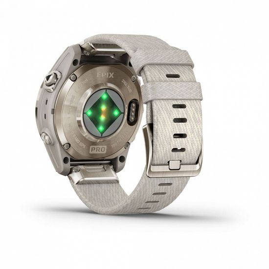 Смарт-часы Garmin EPIX Pro (Gen 2) Sapphire Edition 42 mm, Soft Gold + light sand silicone watch band 010-02802-20