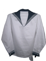 Фланка морская белая х/б (с гюйсом) нов/обр