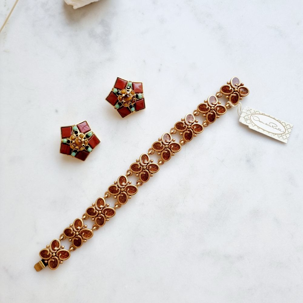 Браслет Oscar de la Renta лепестками