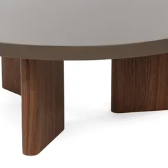 Кофейный стол Volare Ø100х37 см, тёмно-серый матовый