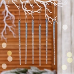 Подвеска «Снежный хрусталь» 18 см (набор 6 шт), Голубой