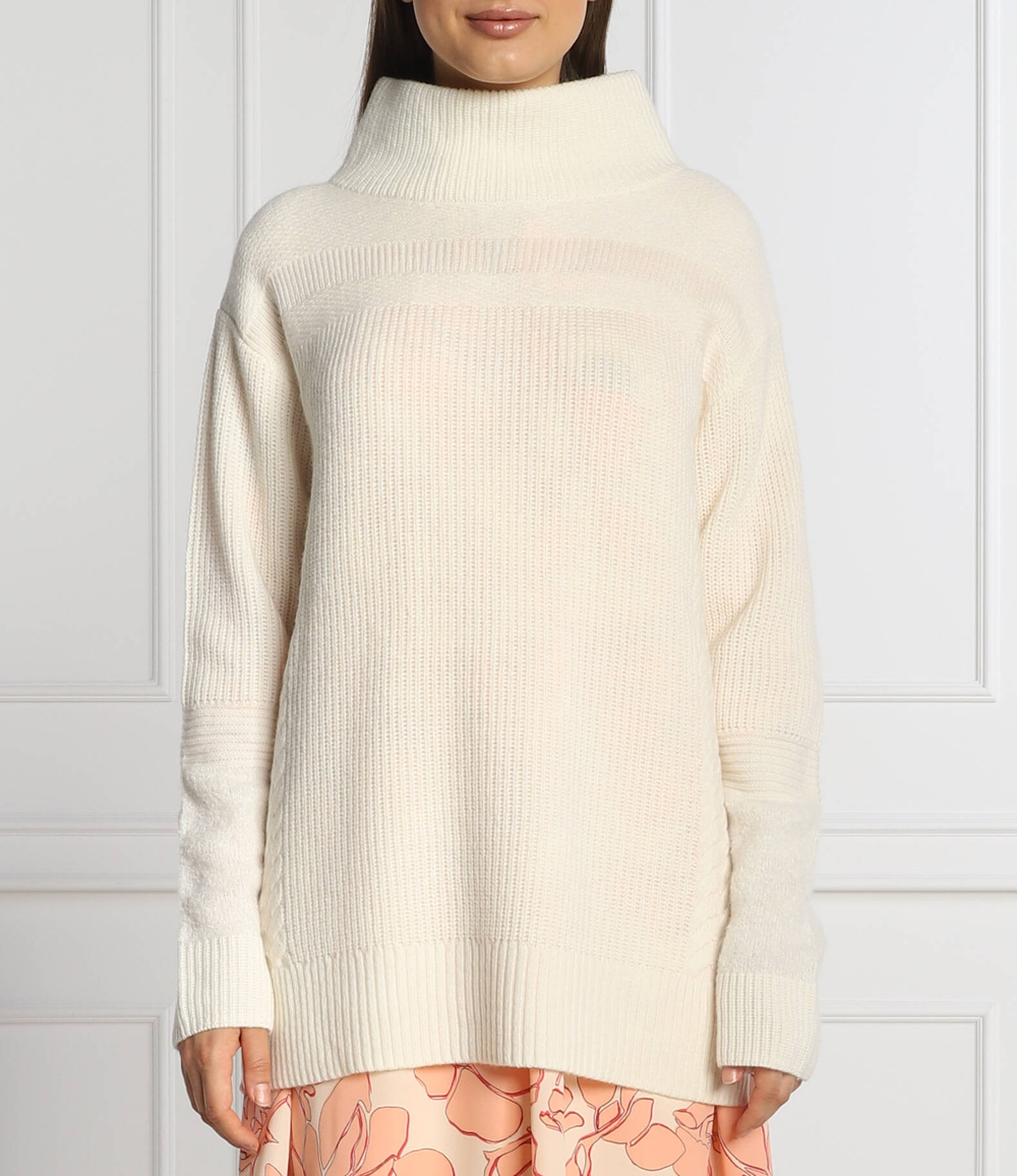 Хлопковый свитер Marc Cain - кремовый (TS 41.16 M75)