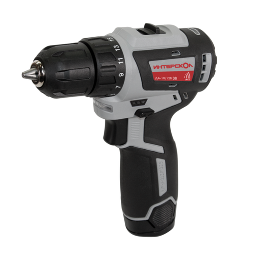 Аккумуляторная дрель-шуруповерт "ИНТЕРСКОЛ" ДА-10/12В 38 МиниМАКС 757.2.2.45
