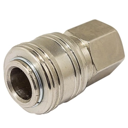 Быстроразъем пневматический с клапаном, внутренняя резьба 3/8'' FORCEKRAFT FK-SE1-3SF