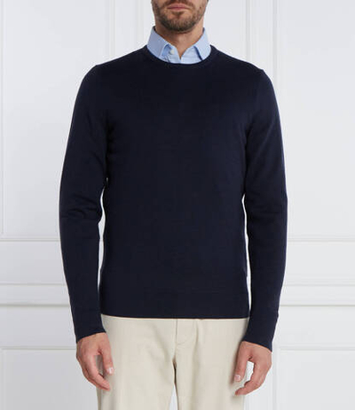 Хлопковый свитер Calvin Klein - темно-синий(K10K109474)