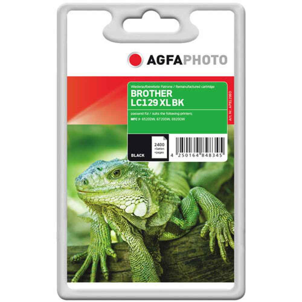Картридж струйный черный 1 шт AgfaPhoto APB129BD