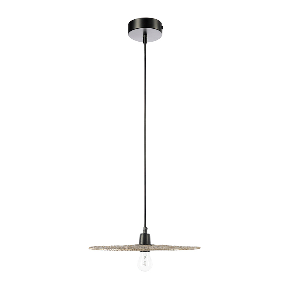 Светильник подвесной vinger, D38х8 см, бежевый