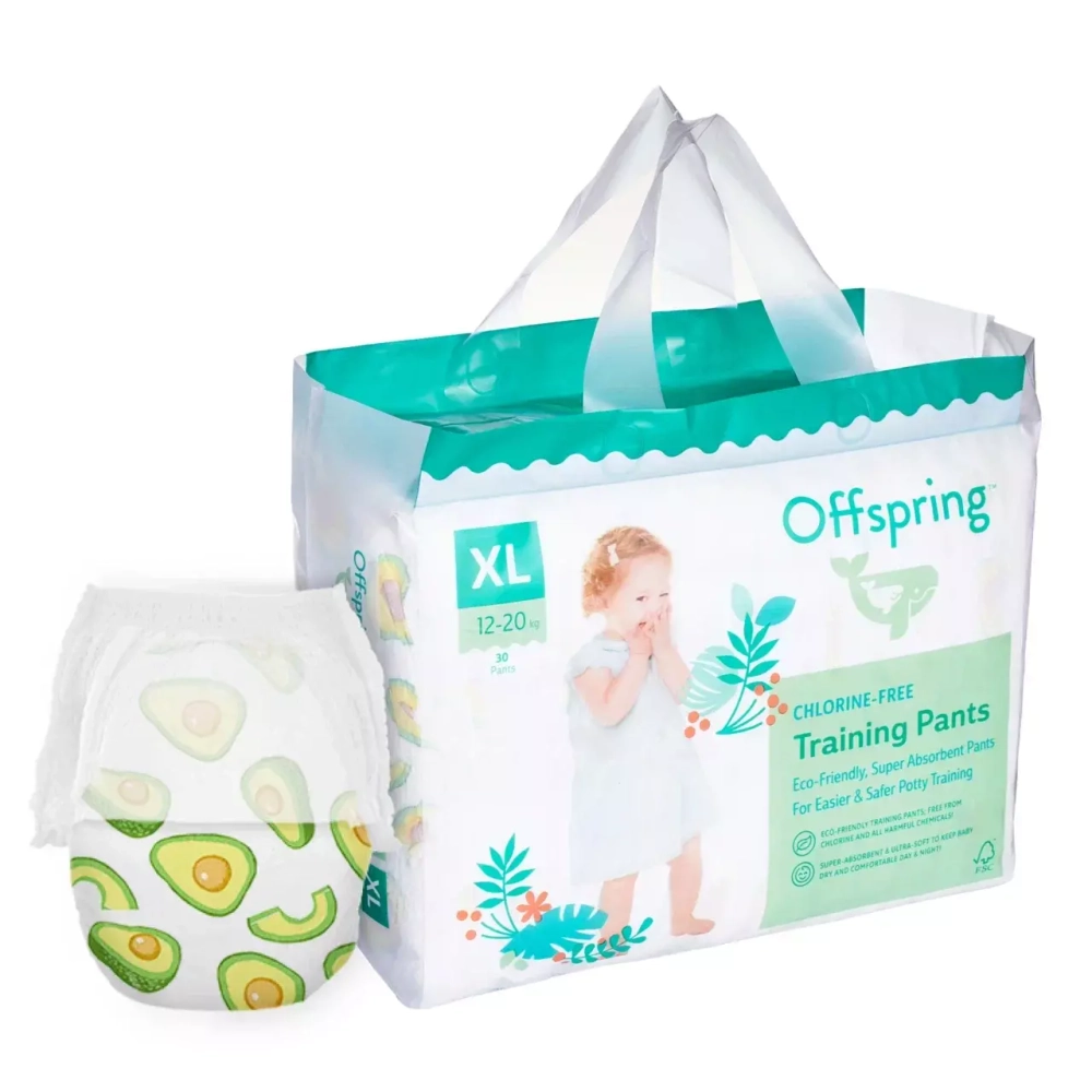 Offspring трусики-подгузники, XL 12-20 кг. 30 шт. расцветка Авокадо