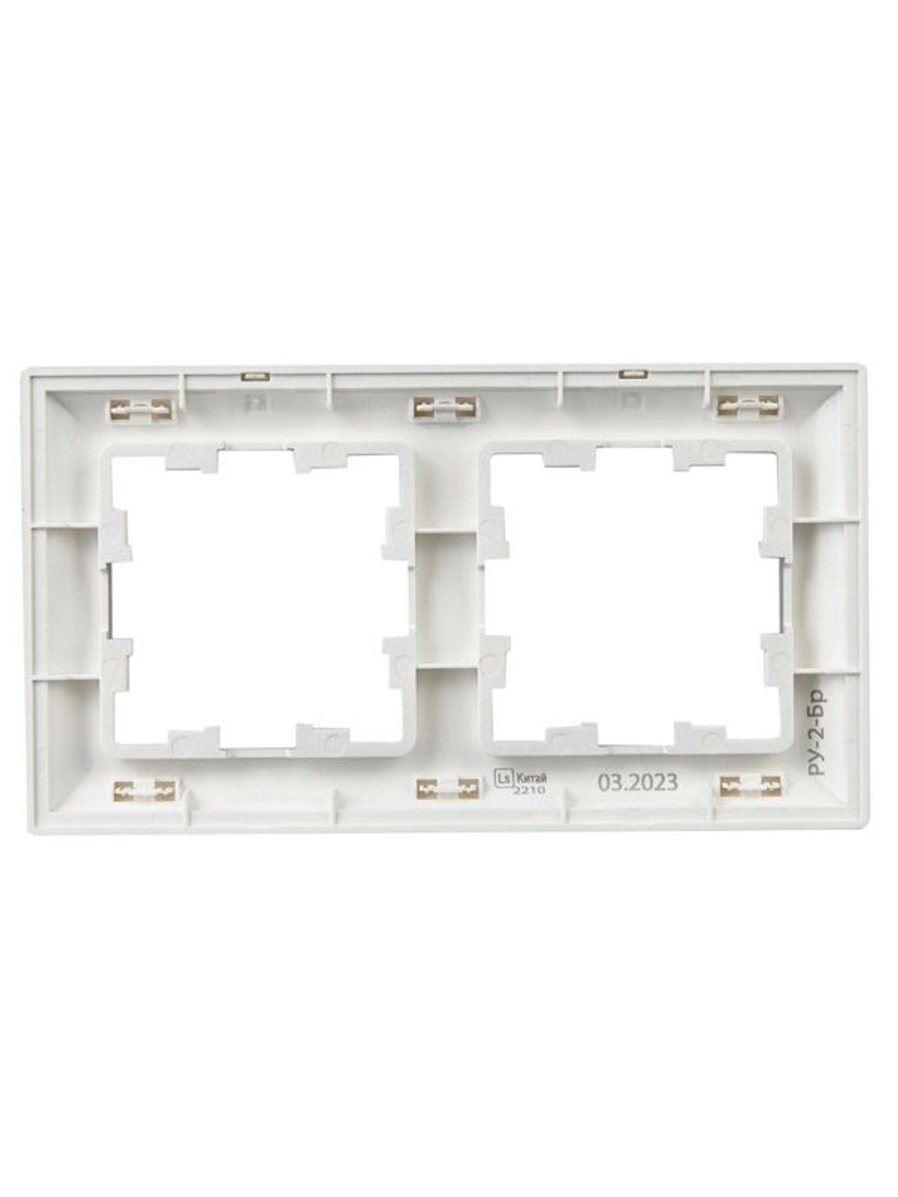 Рамка 2-м BRITE РУ-2-Бр алюм./алюм. IEK BR-M22-12-K47