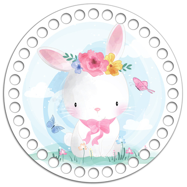 Донышко 15 см. Зайчик