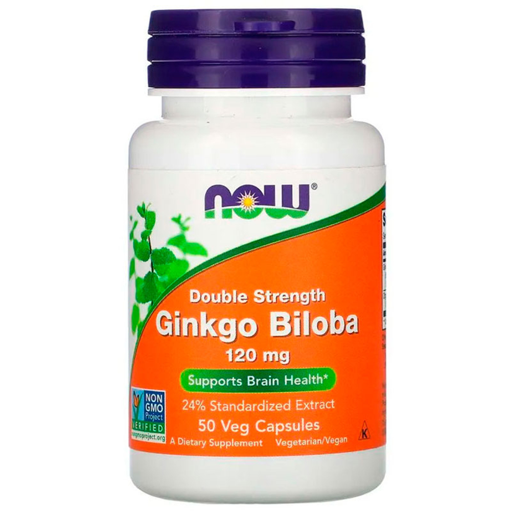 NOW Ginkgo Biloba 120 мг. (50 капс.) [M]