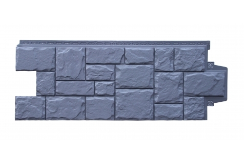 Фасадные панели  GRAND LINE (ГРАНД ЛАЙН) Крупный Камень Графит