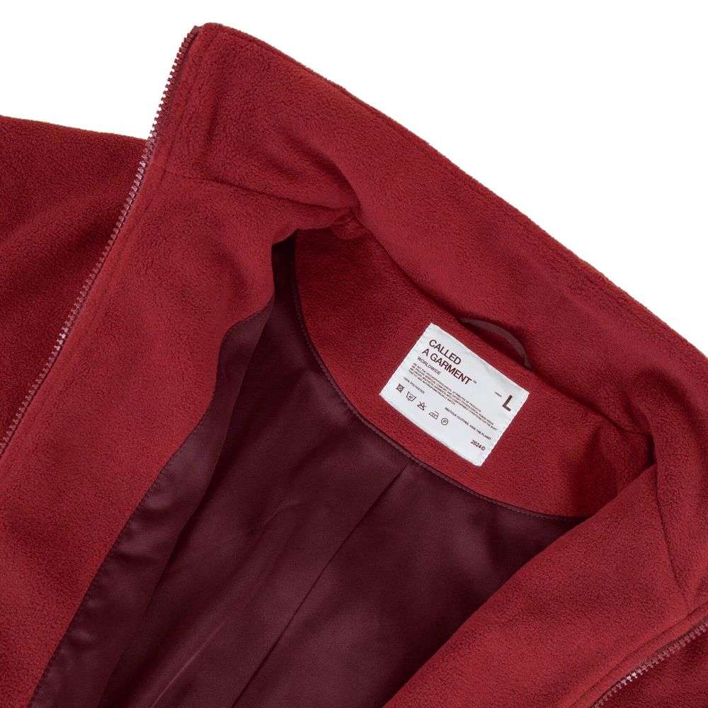 Куртка Called a Garment Флисовая FCF Logo Jacketvol.2 вишневая