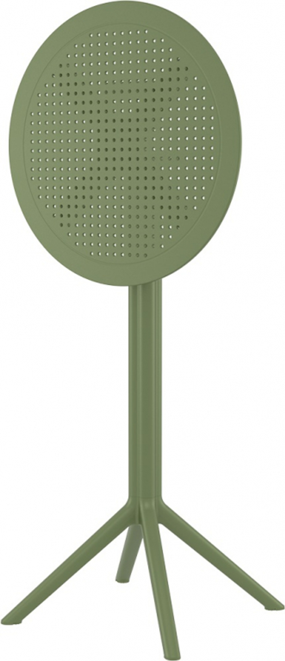 Стол пластиковый барный складной Siesta Contract Sky Folding Bar Table 60, оливковый