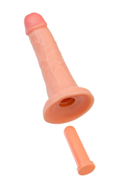 Телесный реалистичный фаллоимитатор RealStick CALIBER - 20 см.