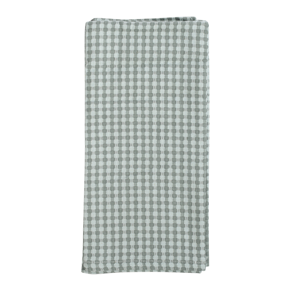 Набор вафельных кухонных полотенец серого цвета из умягченного хлопка из коллекции essential, 50х70