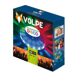 Светодиодный светильник-проектор ULI-Q304 2.5W-RGB WHITE. Напольный. Серия DISCO. многоцветный. Горизонтальная проекция. ТМ VOLPE. Кабель с вилкой. 220В. Цвет корпуса белый.