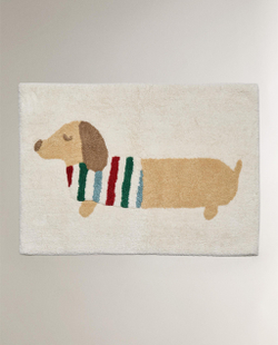 Zara Home коврик для ванной из хлопка, светло-бежевый, 50x70 см · 9646/015