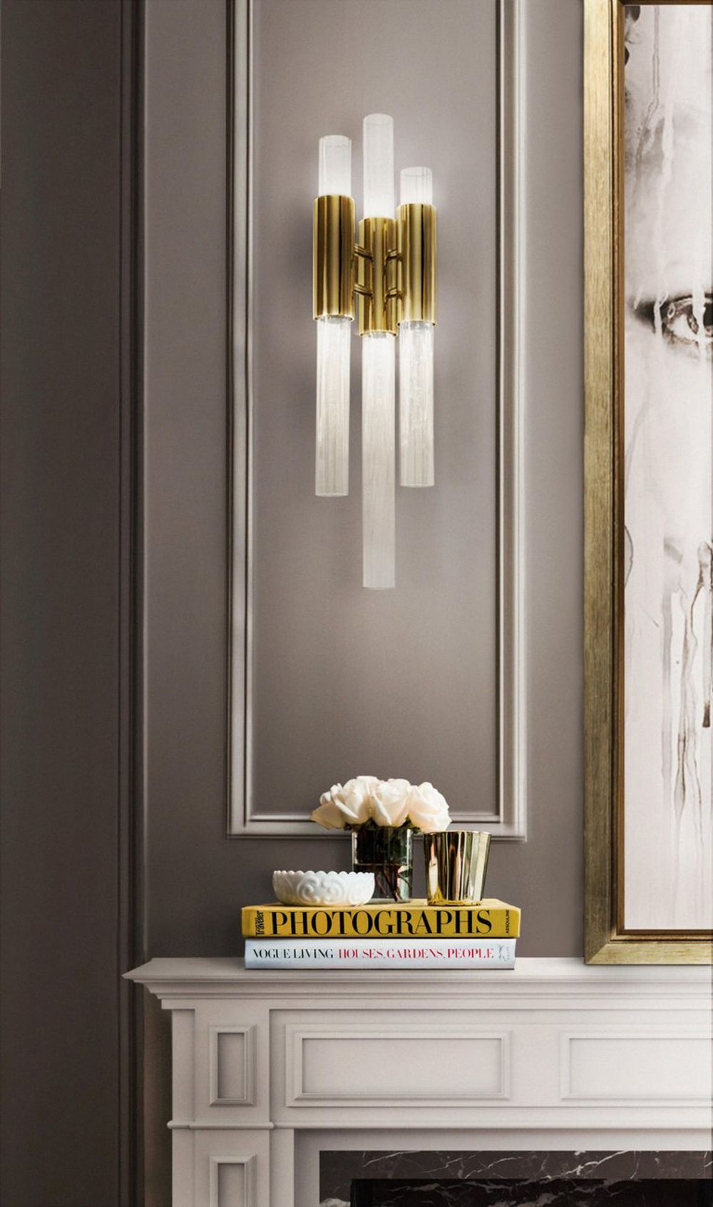 Настенный светильник Waterfall 6 gold