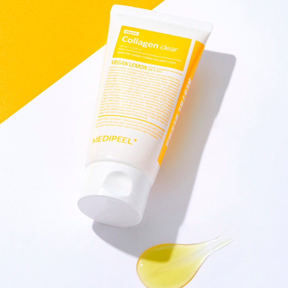 Осветляющий гель-пенка с коллагеном и облепихой Medi-Peel Vegan Vitamin Collagen Clear