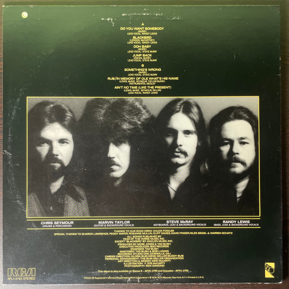 Mose Jones ‎– Blackbird (США 1978г.)