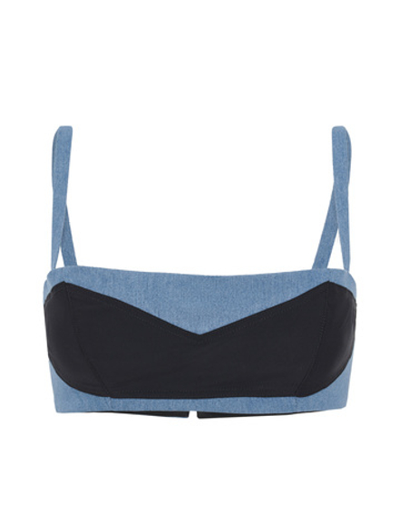 Топ cчерной вставкой на груди