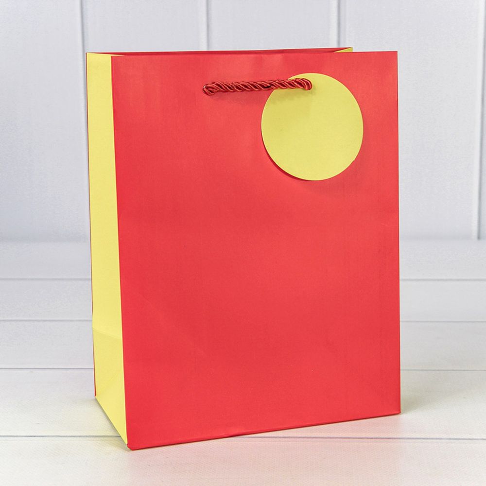 Пакет подарочный 18х23х10см Премиум матовый (Красный)