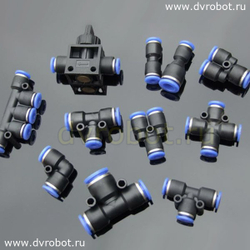 Фитинг пластиковый PEG 6-8-6мм