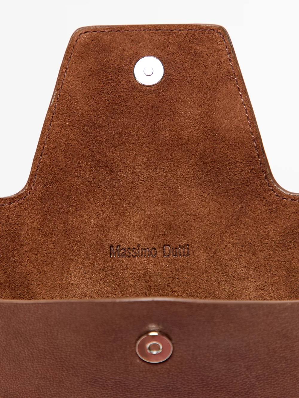 Massimo Dutti ЧЕХОЛ ДЛЯ СОЛНЦЕЗАЩИТНЫХ ОЧКОВ ИЗ КОЖИ НАППА, КОРИЧНЕВЫЙ