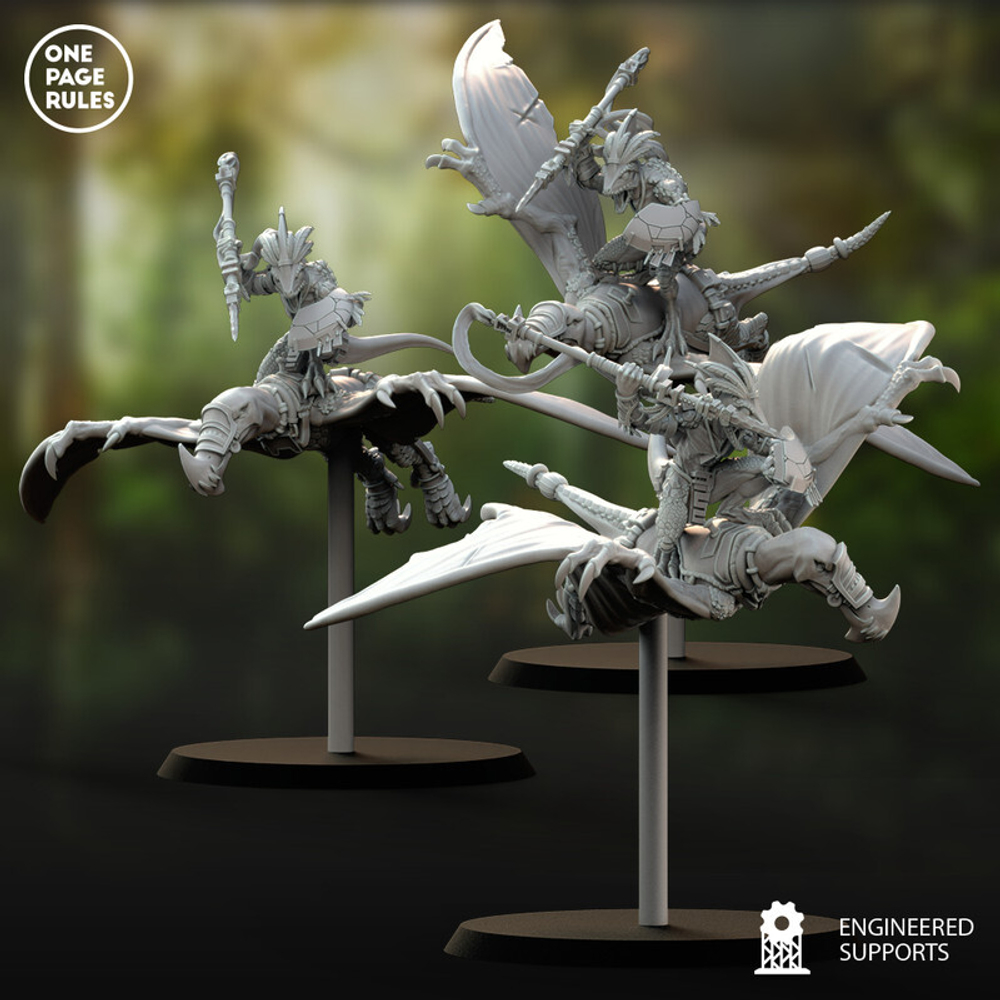 Grand Alliance Order Seraphon Ripperdactyl Riders 1 шт. миниатюра для dnd, днд, pathfinder, фентези, Настольная игра, НРИ, Варгейм, РПГ