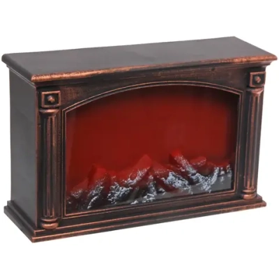 Сувенир с подсветкой «КАМИН - Пламенный шарм» 31*11*21 см (питание от USB и батареек)