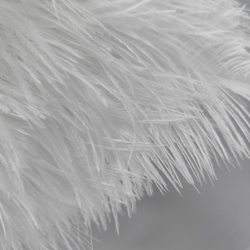 Перо страуса белое 40 - 45 см.