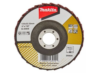 Круг лепестковый 125x22,23 мм, стекловолокно, угловой (сред. полир-ка) B-40808 MAKITA