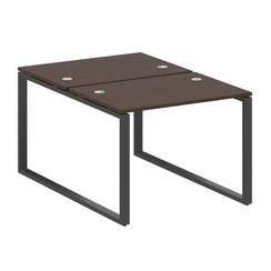 Metal System Рабочая станция на О-образном м/к БО.РАС-СП-2.1 Венге Цаво/Металл Антрацит 1000*1475*75
