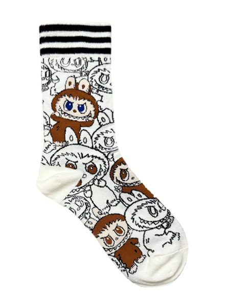 Носки р.35-40 "Trends" Лабубу на белом