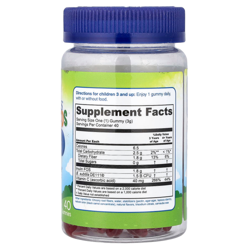 TruBiotics, для детей, жевательные таблетки для поддержки пищеварения и иммунитета, без сахара, вкусная клубника, 40 жевательных таблеток