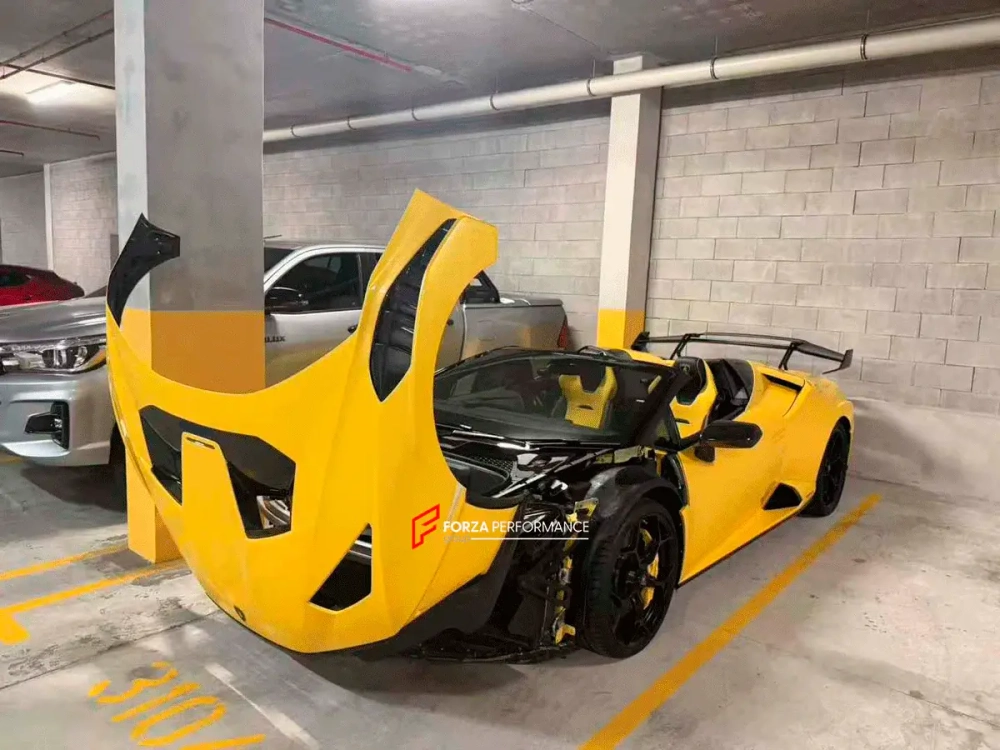 Обвес переделка для Lamborghini Huracan LP580 LP610 Spyder 2014-2019 в Huracan STO LP 640 Ламборгини Хуракан