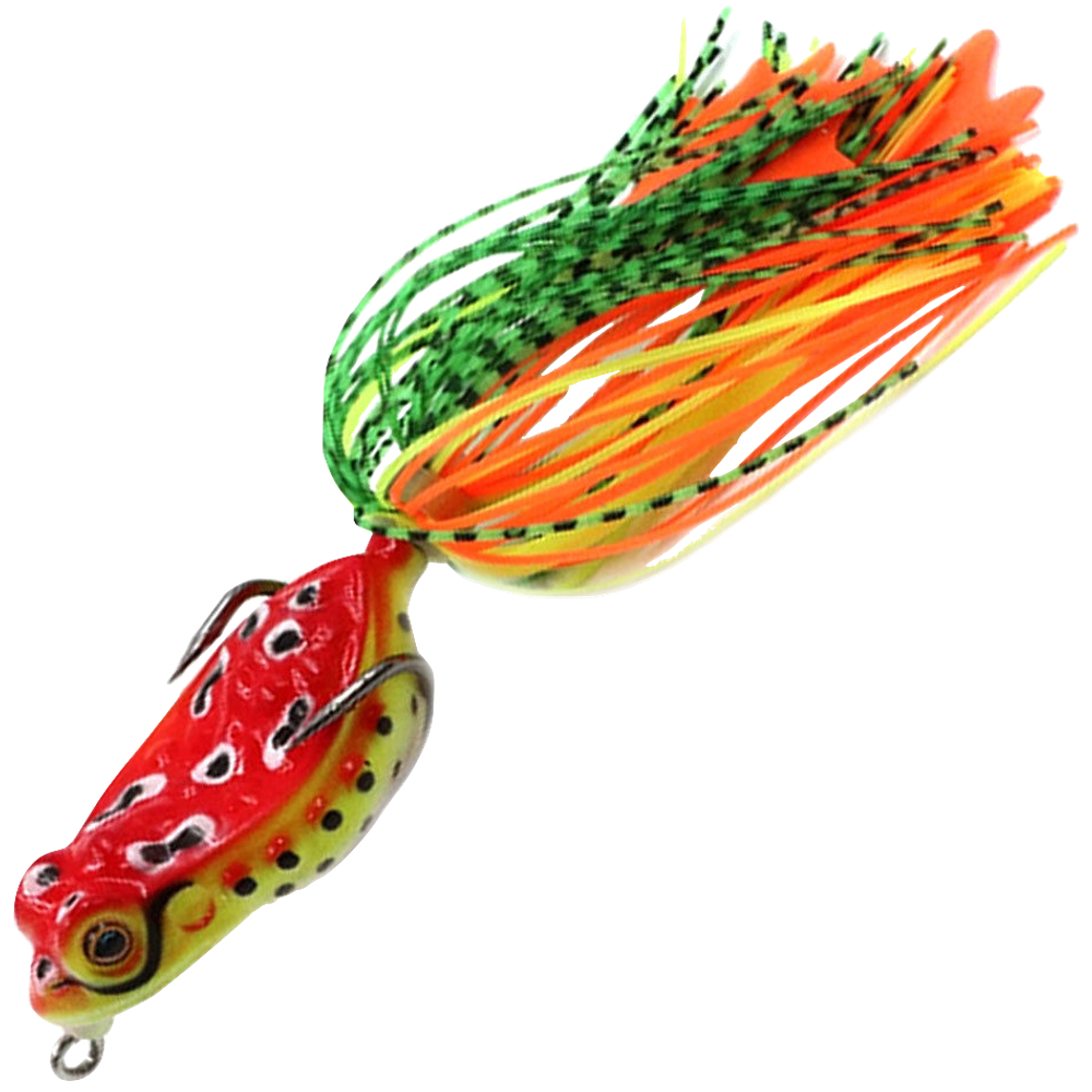 Глиссер Namazu Frog Лягушка с лапками и лепестком 65мм 16г двойник 2/0 YR Hook (BN) -