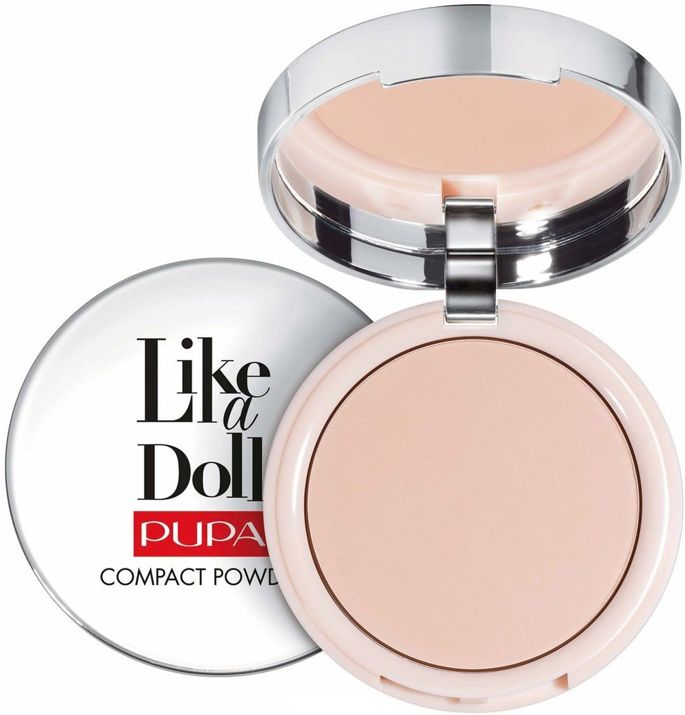 Pupa Пудра Like a Doll, компактная, тон №02, Телесный, 10 гр
